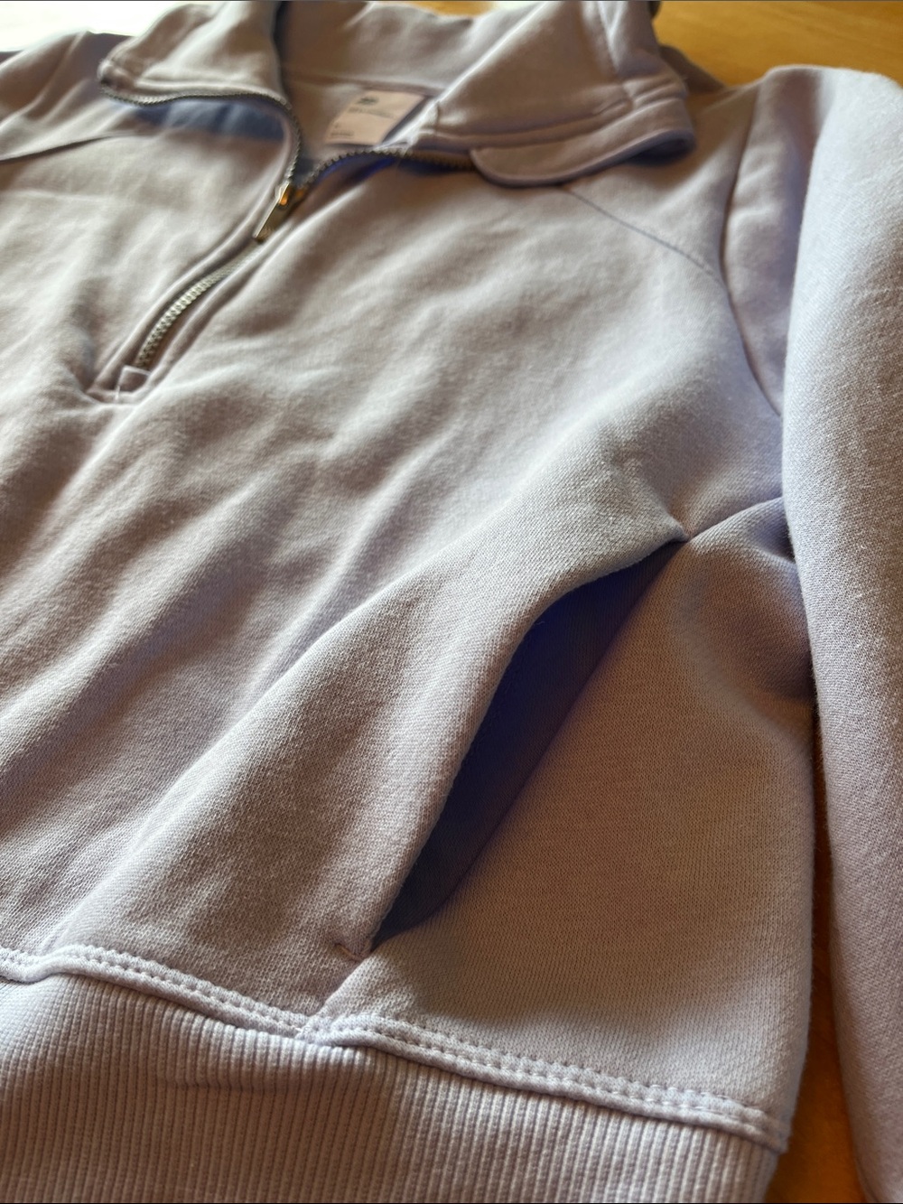 all in motion Lavender Half-Zip Sweatshirt with Zipper - Picture 3 of 5